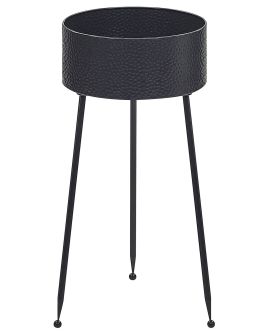 Metal Plant Pot Stand 29 x 26 x 50 cm Black LEIKA