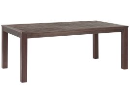 Eucalyptus Garden Dining Table 180 x 100 cm Dark Wood TUSCANIA