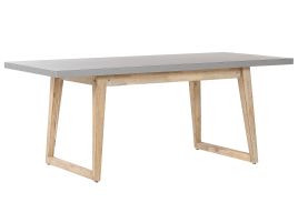 Concrete Garden Table 180 x 90 cm Grey ORIA