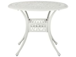 Round Garden Dining Table âŒ€ 90 cm White ANCONA