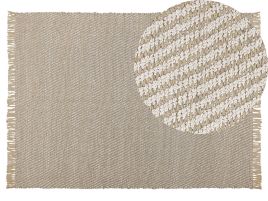 Jute Area Rug 140x200cm Beige
