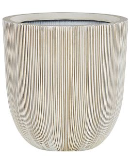 Plant Pot 44 x 44 x 48 cm Beige CHIOS