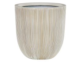 Plant Pot 37 x 37 x 38 cm Beige CHIOS