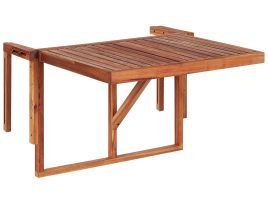 Acacia Balcony Hanging Table 60 x 40 cm Dark Wood UDINE