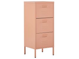Pink Chest of Drawers - LISBURN Tallboy Medium Chest  3 Drawers