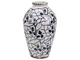 Stoneware Flower Vase 22 Blue