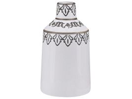 Stoneware Flower Vase 25 White Black