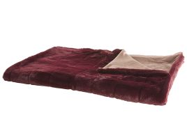 Blanket 180 x 220 cm Burgundy TANTAN