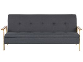 Fabric Sofa Bed Dark Grey TJORN