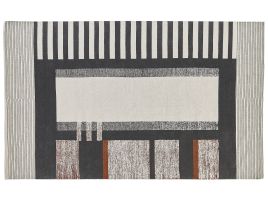 Rectangular Cotton Area Rug 140x200cm Multicolour