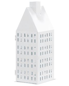 Metal Candle Lantern 40 cm White DOLOK