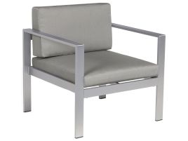 Aluminium Garden Armchair Dark Grey SALERNO