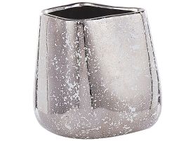 Stoneware Decorative Vase 20 Silver
