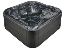 Square Hot Tub with LED Grey LASTARRIA