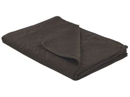 Embossed Bedspread 140 x 210 cm Brown RAYEN