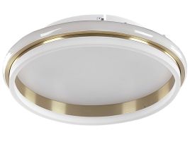Metal LED Ceiling Lamp ⌀ 42 cm White and Gold TAPING