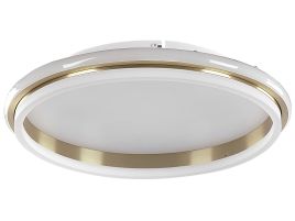 Metal LED Ceiling Lamp ⌀ 64 cm White and Gold TAPING