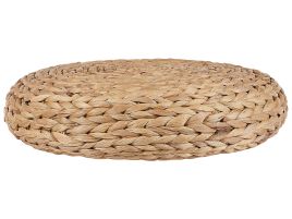 Water Hyacinth Wicker Floor Pouffe Natural WAHOO