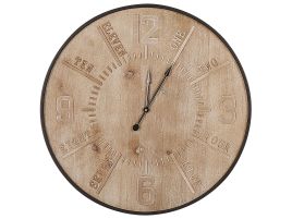 Wall Clock 60cm Light Wood