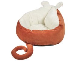 Velvet Pet Bed 50 x 45 cm Orange HASSA