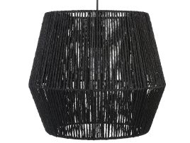 Woven Pendant Lamp Black GWERU