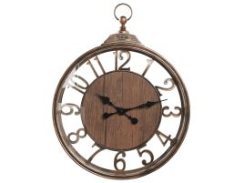 Wall Clock 52cm Brown