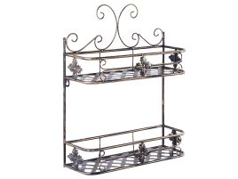 Metal Bathroom Wall Shelf Black MARAYES