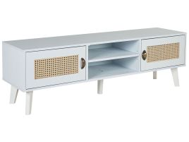 TV Stand White with Beige PARTON