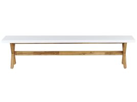 Concrete Outdoor Bench White OLBIA