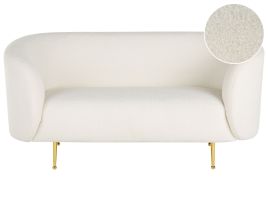 2 Seater Boucle Sofa White LOEN