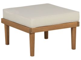 Acacia Wood Garden Ottoman Light BARATTI