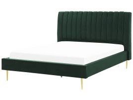 Velvet EU Super King Size Bed Green MARVILLE