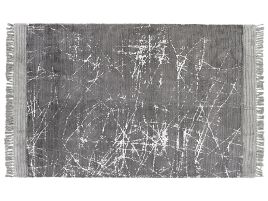 Viscose Area Rug 140x200cm Grey
