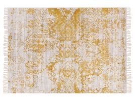 Vintage Area Rug 160x230cm Yellow and Beige