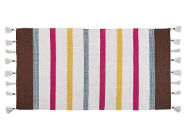 Cotton Area Rug 80x150cm Multicolour