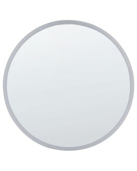 Round LED Wall Mirror 79cm Silver