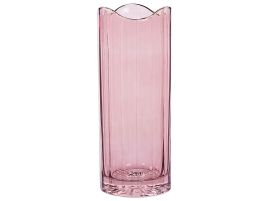 Glass Flower Vase 30 Pink Gold PERDIKI
