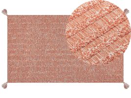 Cotton Area Rug 80x150cm Orange