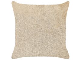 Faux Fur Cushion 45x45cm Beige
