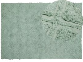 Cotton Area Rug 160x230cm Green