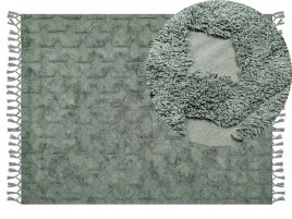 Cotton Area Rug 140x200cm Green