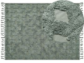 Cotton Area Rug 160x230cm Green