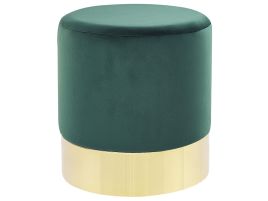 Velvet Pouffe Dark Green SOPHIA