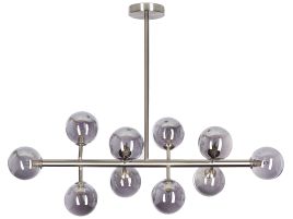 10 Light Pendant Lamp Silver RAMIS