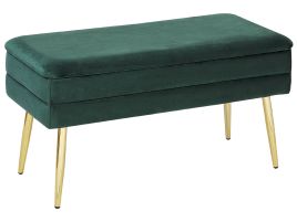 Bedroom Storage Bench Green DURHAM