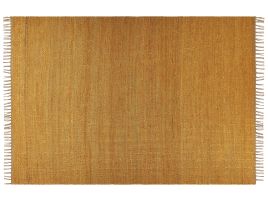 Jute Area Rug 160x230cm Mustard