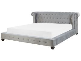 Velvet EU Super King Size Waterbed Grey CAVAILLON