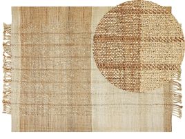 Jute Area Rug 160x230cm Beige