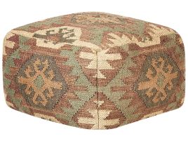 Jute Pouffe Multicolour CUMBUM