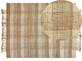 Jute Area Rug 160x230cm Beige